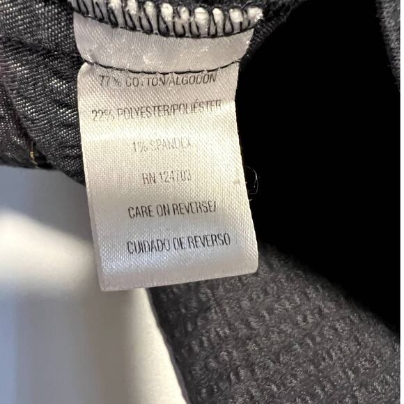 Rebecca Malone Denim Button-up Shirt, Paisley Embroidery, L - Picture 10 of 11